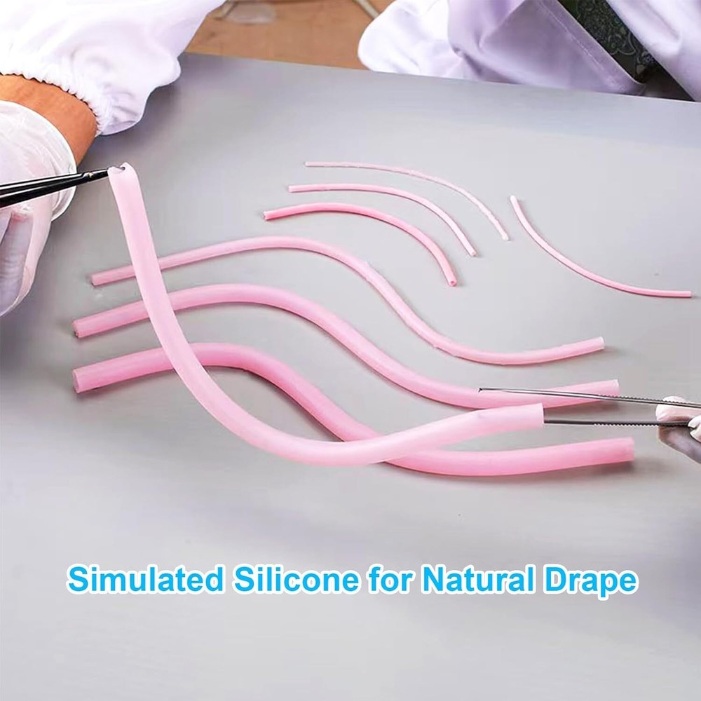 2PCS Vascular Microvascular Anastomosis Suture Practice Exercise Model Mult Size