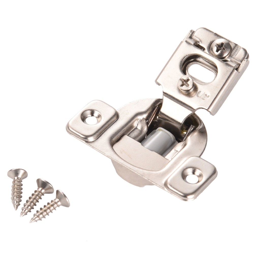 20Pack Compact Concealed Kitchen Cabinet Door Hinge 105° Close 1/2"Overlay