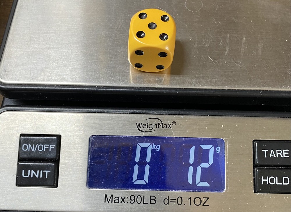 Vintage Rounded Edges Dice Die 12g
