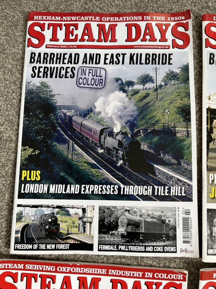 Steam Days Magazine, 2022, 7x Misc Issues,