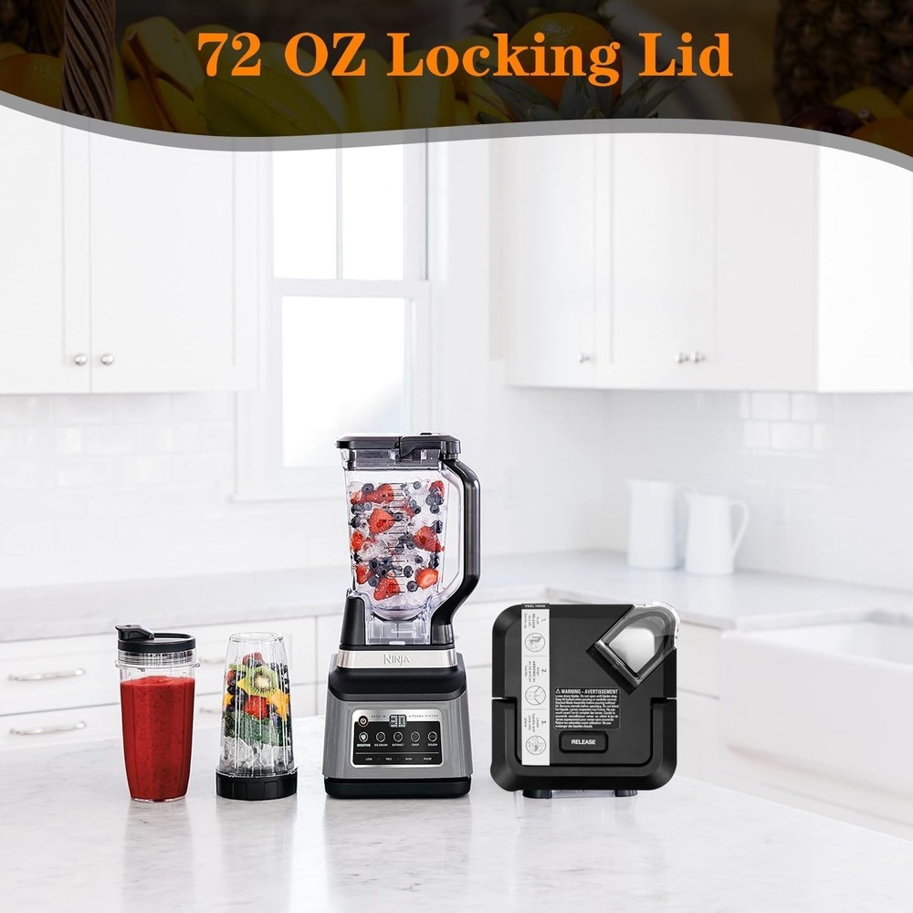 Ninja Blender Replacement Locking Lid - Clear Polycarbonate