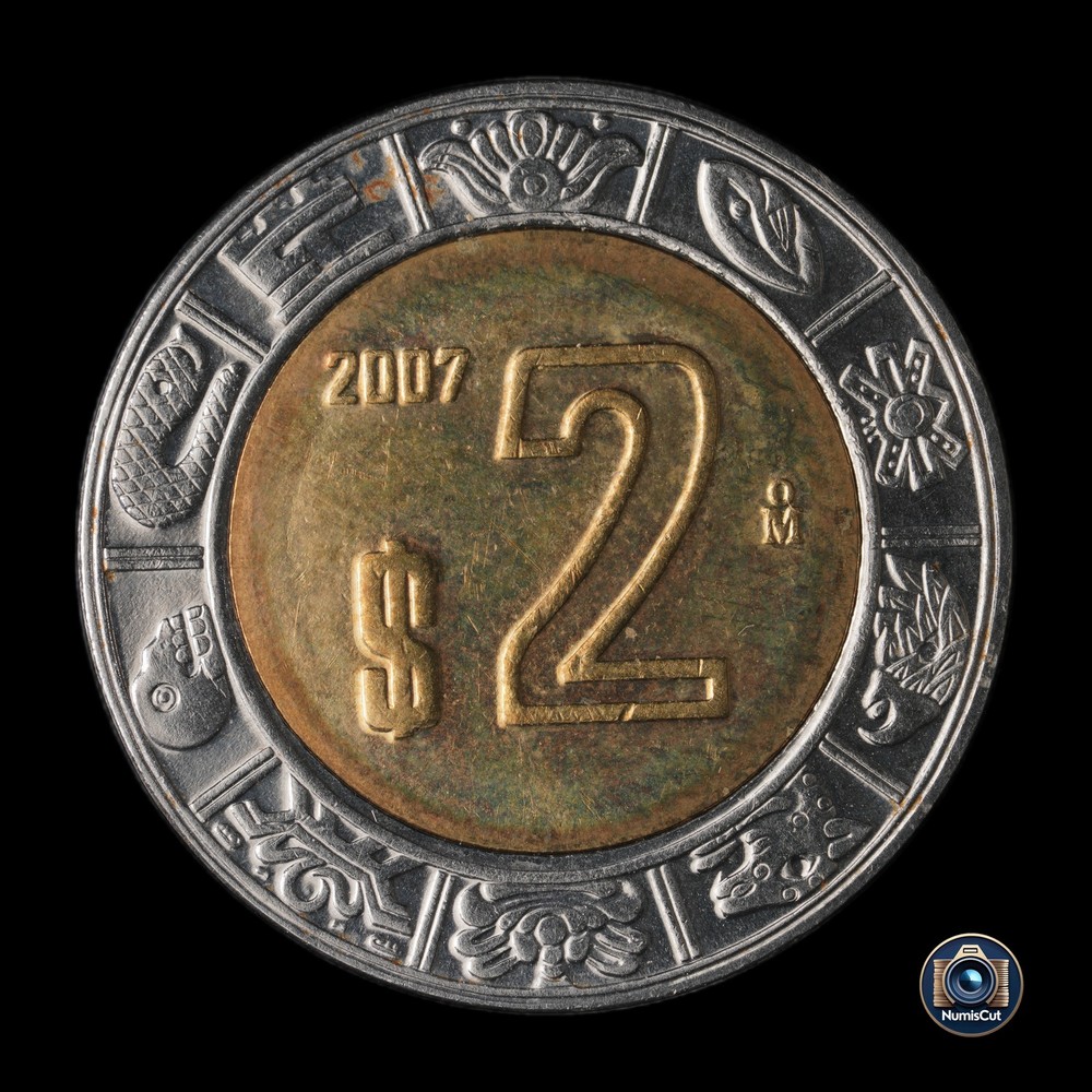 Mexico - 2 Pesos - 2007