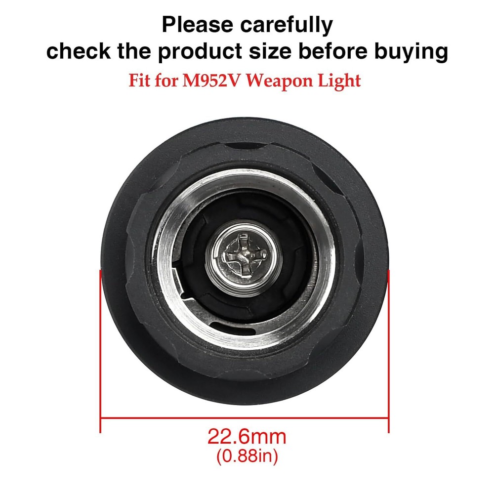 Dual Tailcap Switch Remote Pressure Control for M952V Tactical Weapon Flashlight