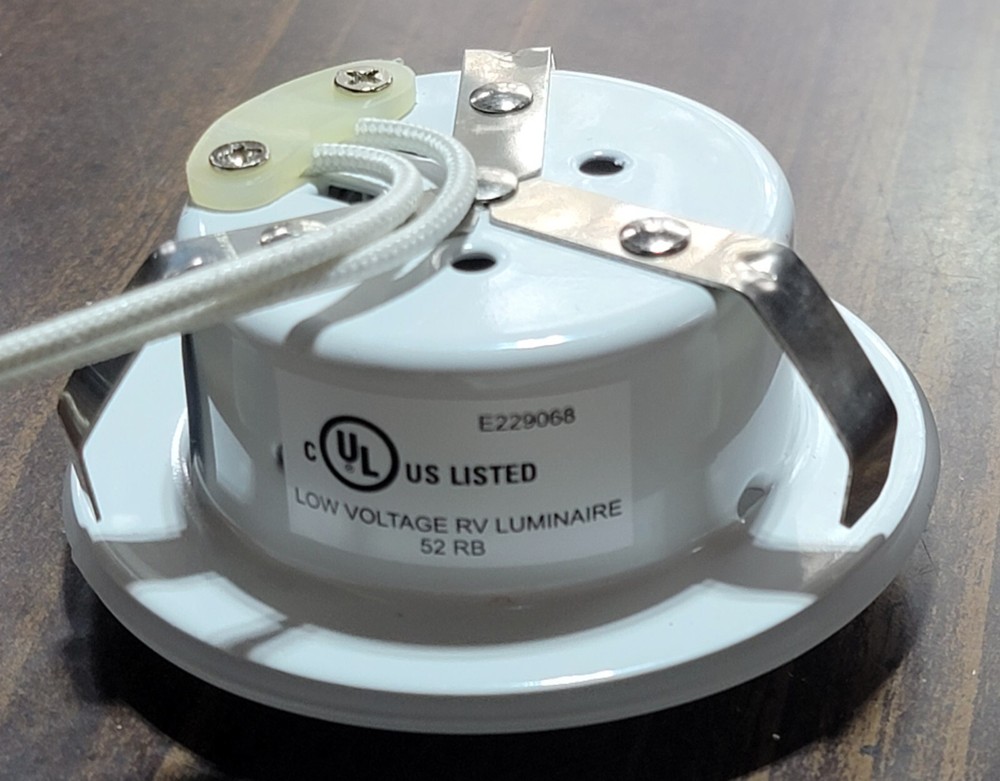 RV 3" Halogen Puck Light Glass Lens 12V Recessed Mount C311310 / F33-9121 NOS