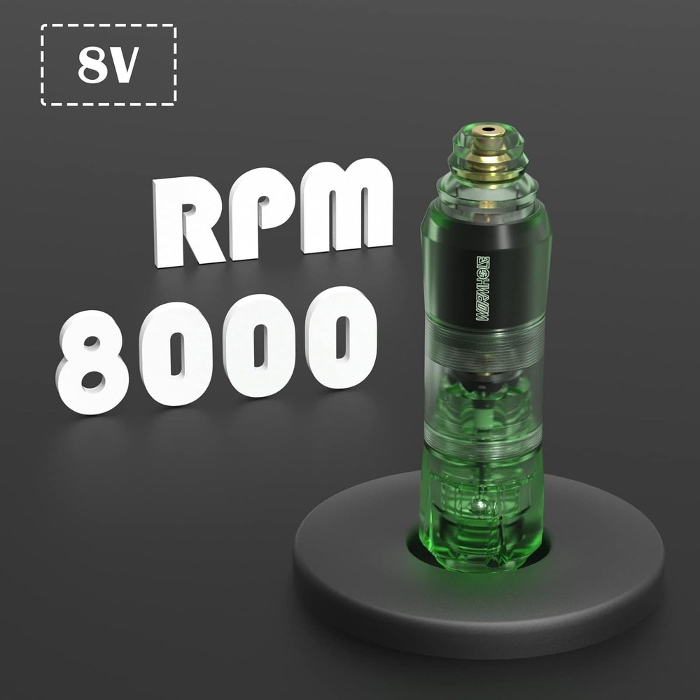 Tattoo Kit Wormhole Rotary Machine Complete WTK159, Green