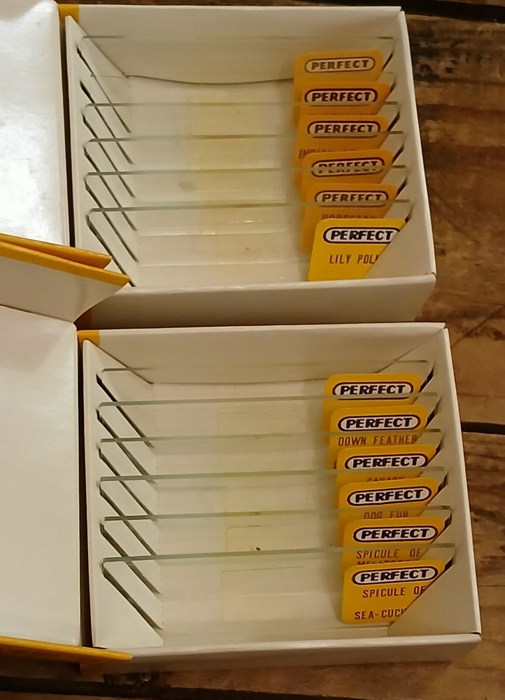 VINTAGE PERFECT MICROSCOPE MODEL 805 WITH ACCESSORIES