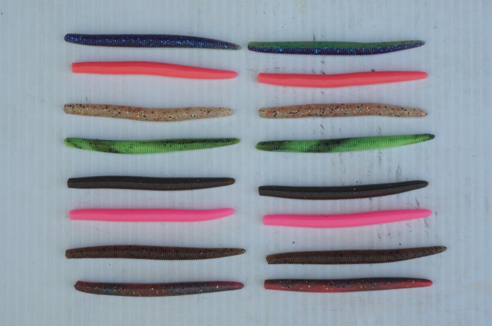 4" Baby Tiki-Stick Soft Plastic Fishing Wave Worms - Pick Quantity & Color