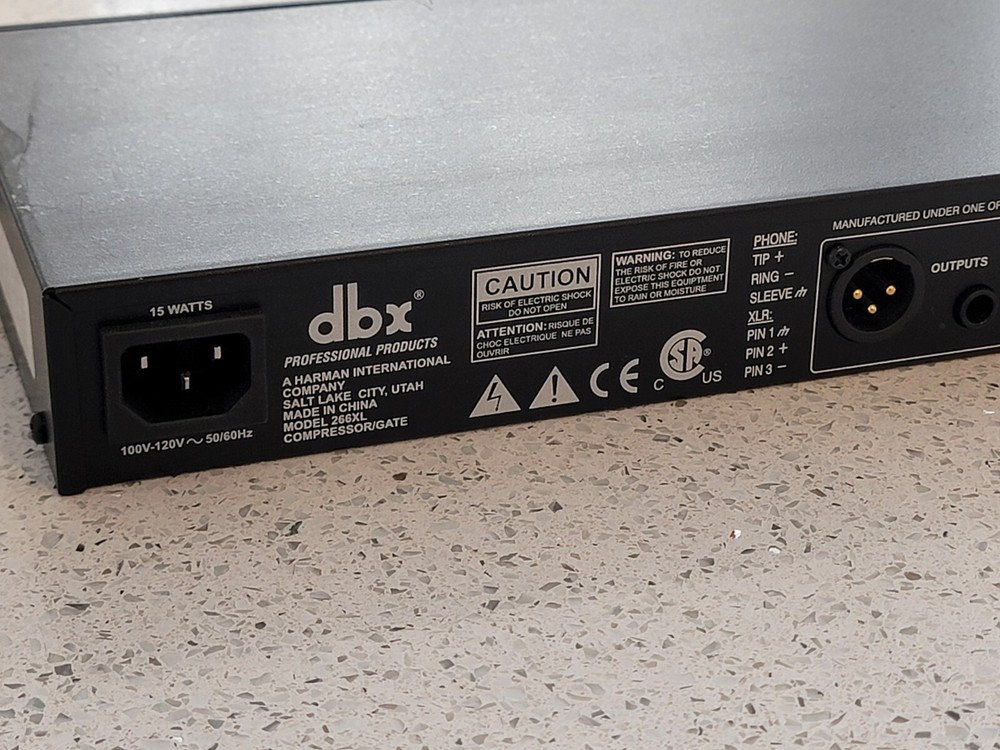 DBX 266XL Stereo Compressor Gate 2 Channel Dynamics Processor | Pro Audio
