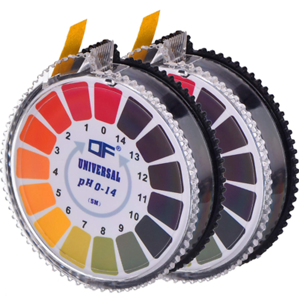 Universal Ph Test Paper Strip Roll, Ph Full Range 0-14, 5 M/Roll (2 Rolls)