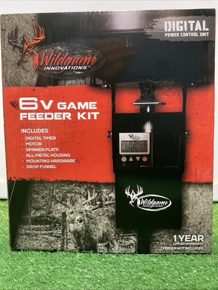 Wildgame Innovations 6V Game Feeder Kit Digital Power Control Unit TH-6VD -Black