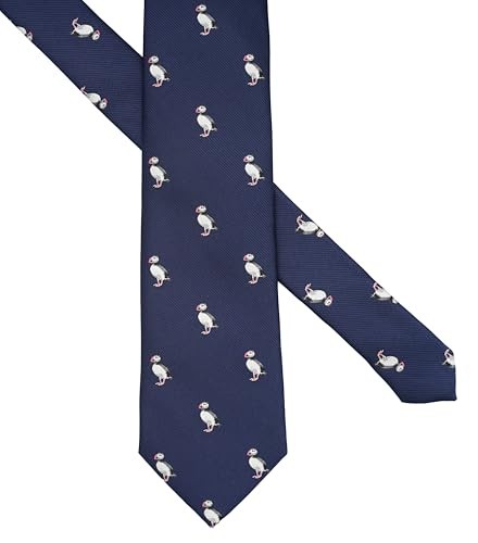 Designer Neckties with Pattern Puffin