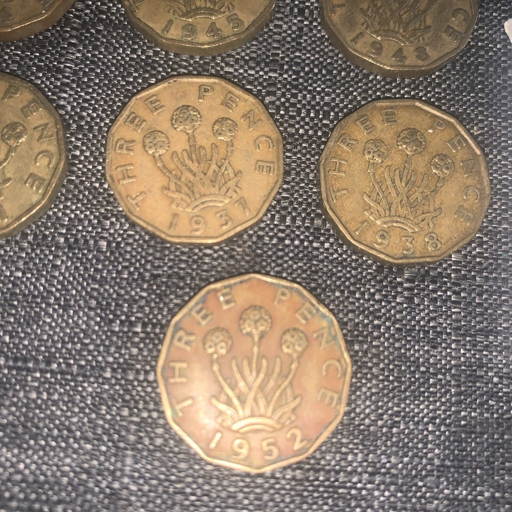 Bundle Of 3D BRITISH COINS ALL DIFFERENT DATED