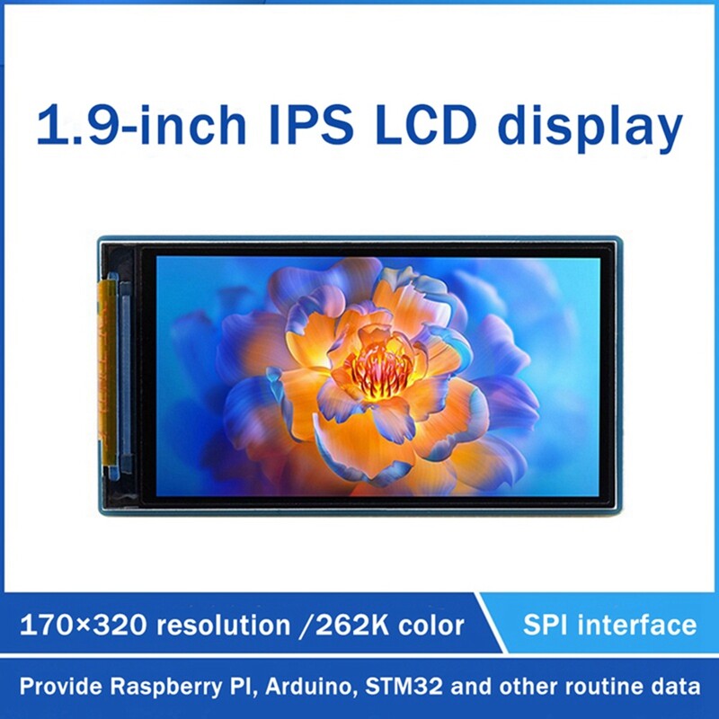 1.9 IPS 170X 320 Pixel SPI Interface 262K 9840 Color LCD Display Module-