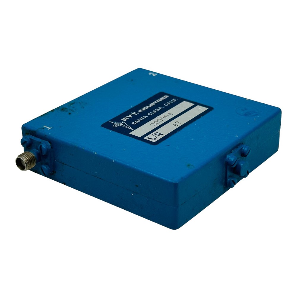 RYT INDUSTRIES MODEL 200894 MICROWAVE ISOLATOR USED