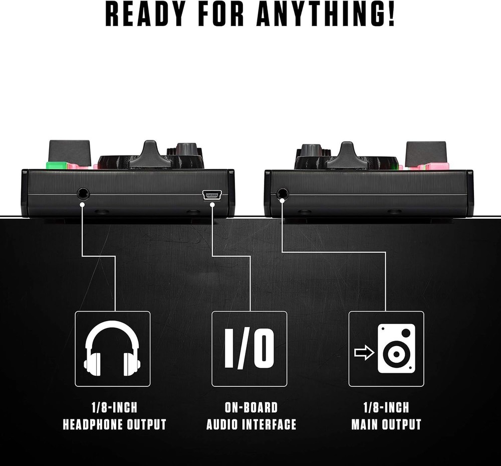 Numark DJ2GO2 Touch Compact 2 Deck USB DJ Controller