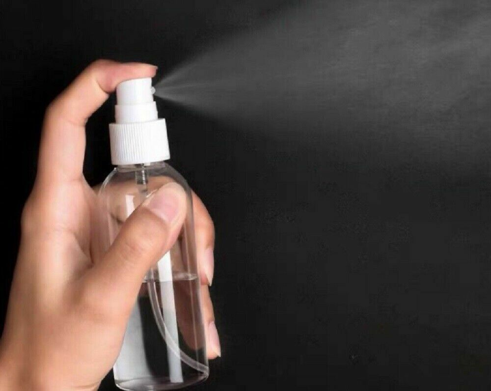 5Pc 60ml Travel Plastic Perfume Atomizer Pump Empty Fine Mist Clear Spray Bottle