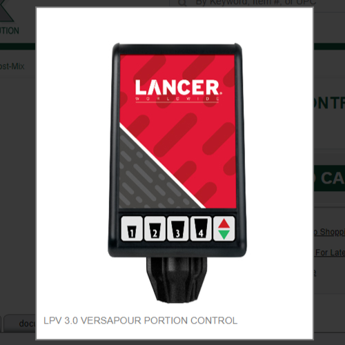 LPV 3.0 VERSAPOUR PORTION CONTROL # 19-73331