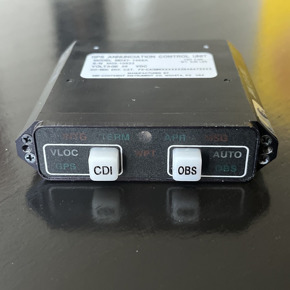 Mid-Continent MD 41-1468A GPS Annunciation Control Unit