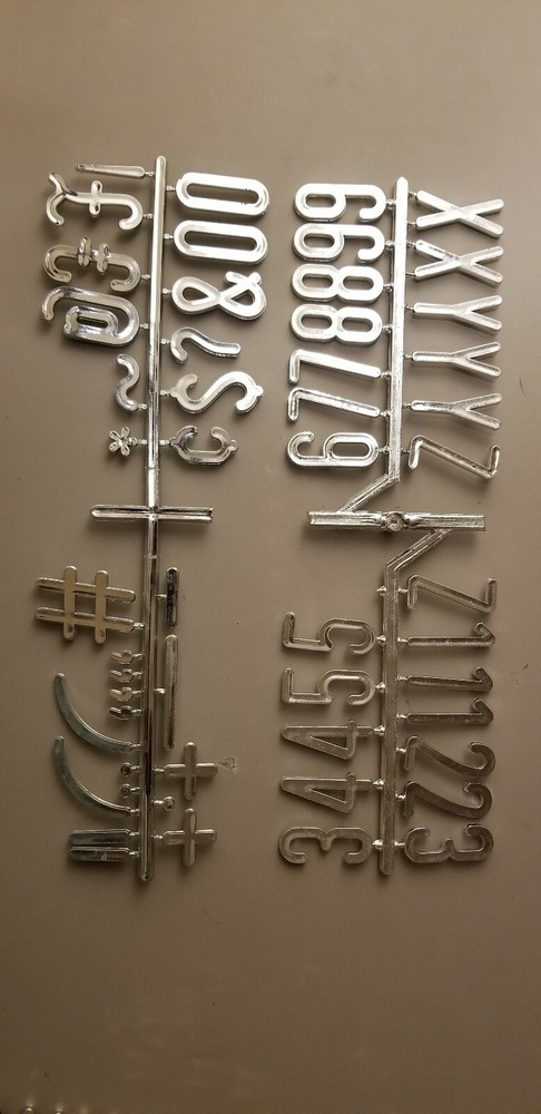 American Crafts DCWV Letterboard Letters 2" Silver