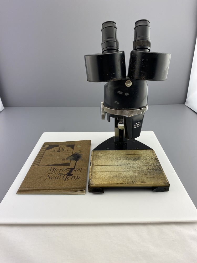 Vintage Spencer New Gem 334207 Scientific Microscope