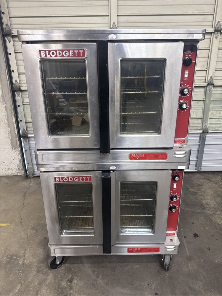 Blodgett Mark V Double Stack Full Size Electric Convection Oven 3-phase