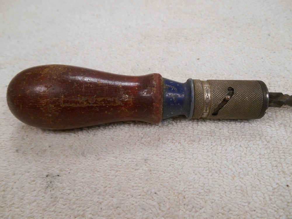 Two Vintage Working ~ Spiral Ratcheting Push Screwdrivers