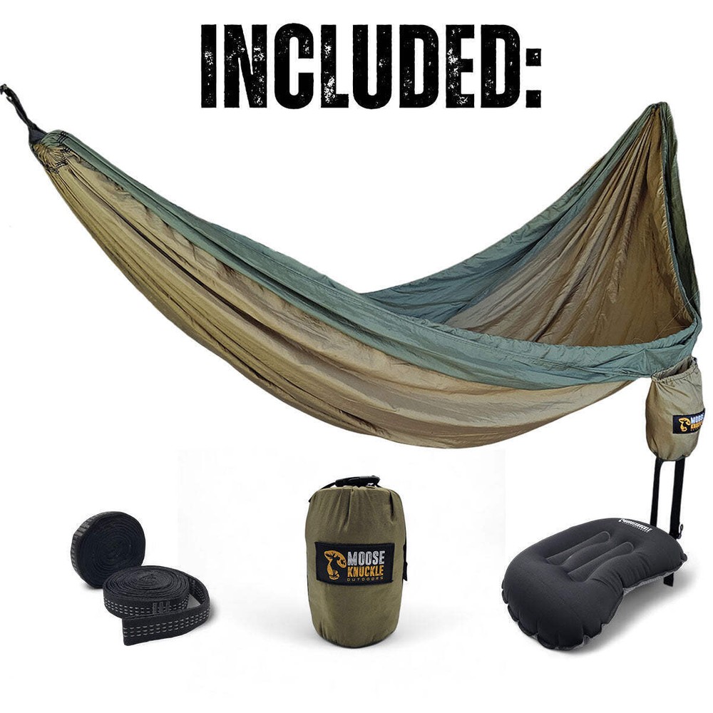 Mooseknuckle Outdoors XL Double Camping Hammock (Green)
