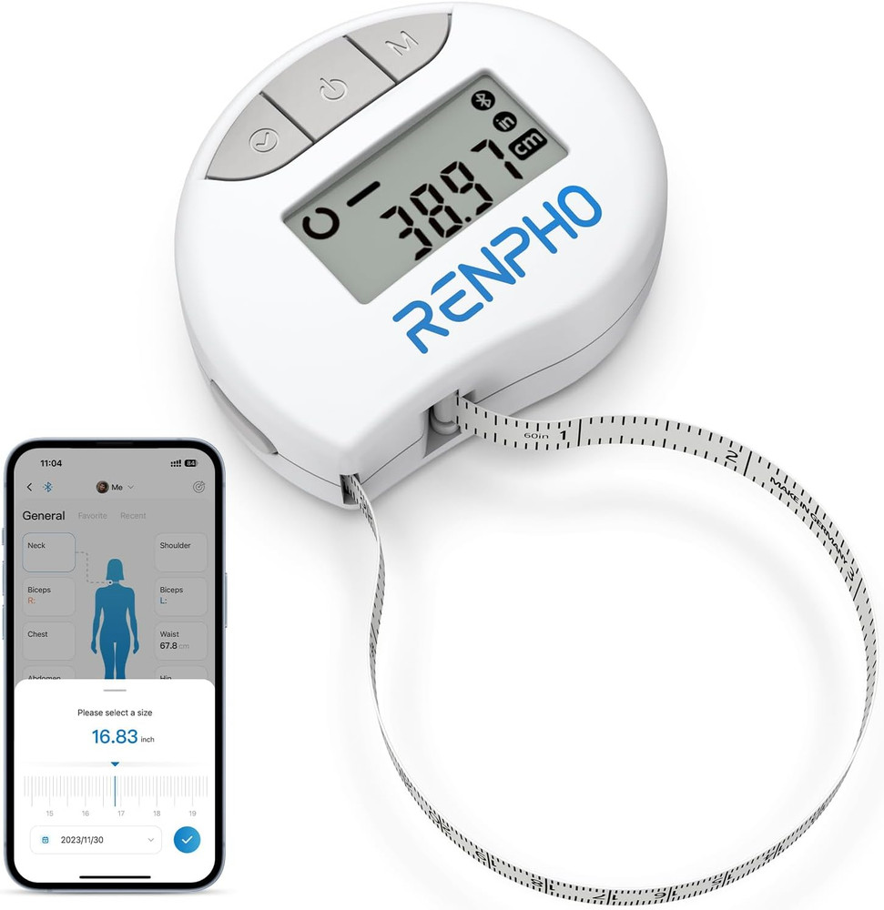 RENPHO Body Smart Measuring Tape, for Weight Loss, Bluetooth Fitness Equipment
