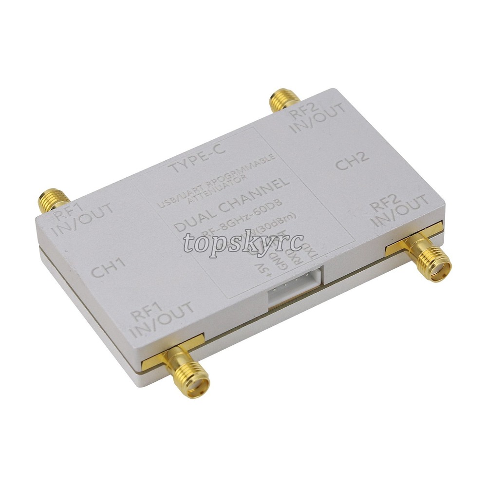 RF-8GHz-60DB Programmable Attenuator + Type-C Cable + Offline Controller