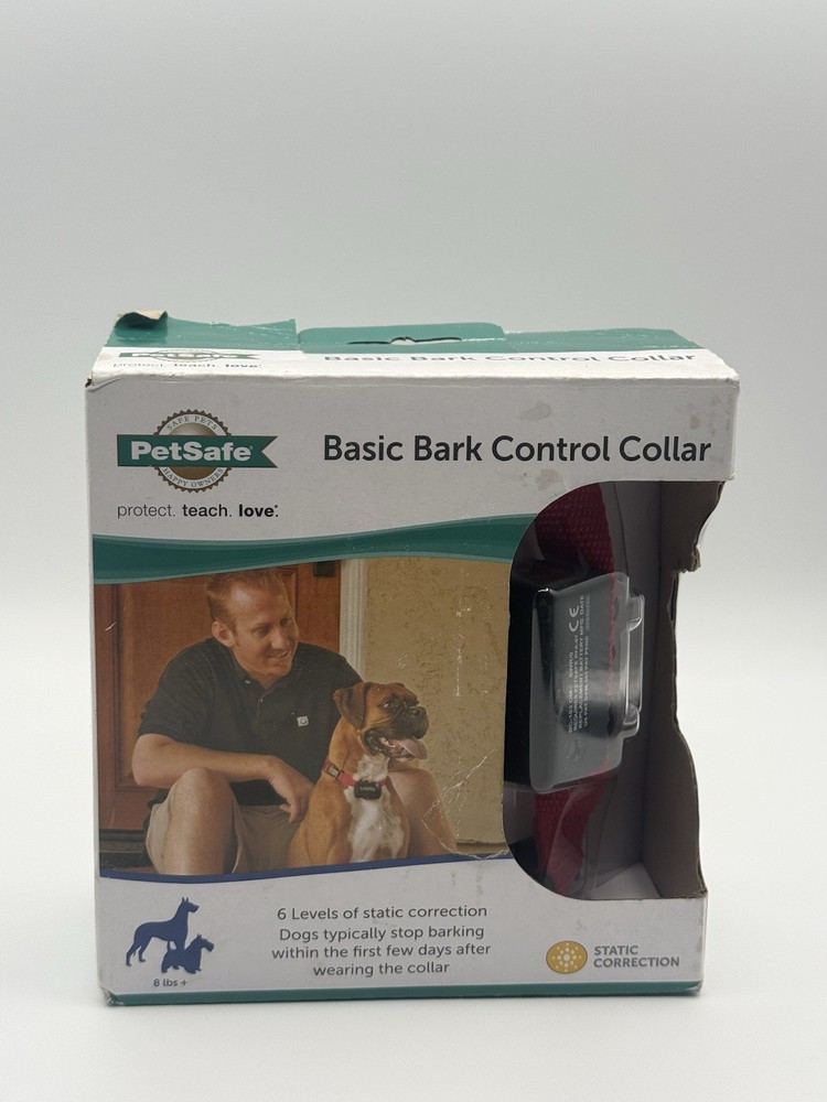 PetSafe Basic Bark Control Collar for Dogs 8lbs+ with 6 Correction Levels NEW