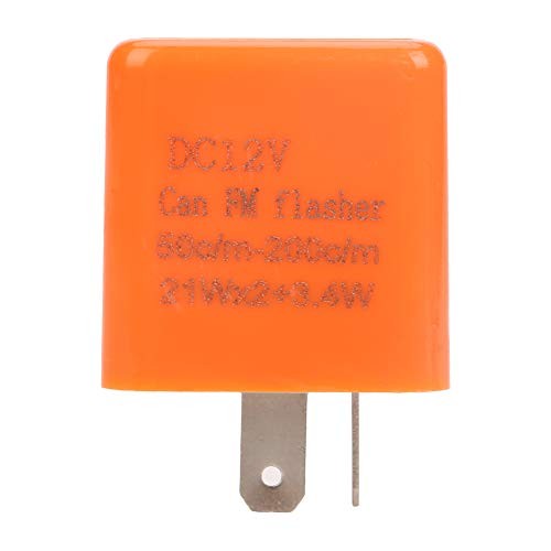 LED Flashing Relay, 5pcs/Set 12V 2 Pin Motorcycle Blinker Adjustable LED