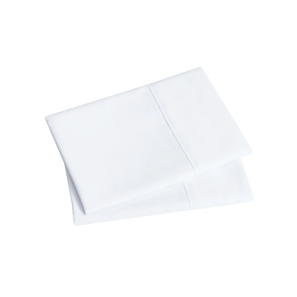 Super Soft Brushed Microfiber Pillowcase Set White Standard Queen 2 Piece