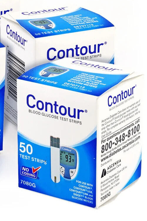 CONTOUR Blood Glucose 100 Test STRIP Code 7080