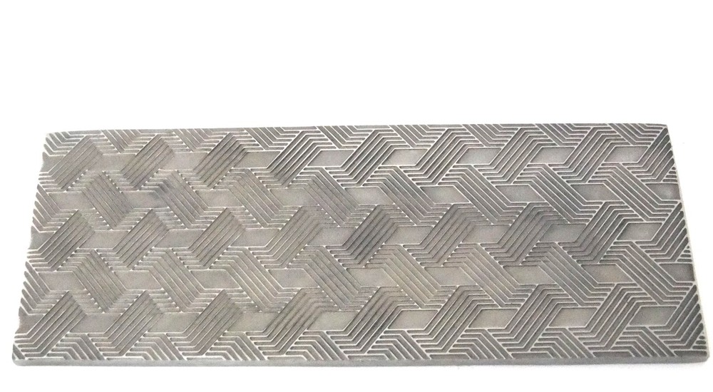 Pattern Texture Plate for Press or Rolling Mill 6 x 2.5 Inch, #74