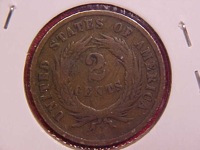 1865 TWO CENT PIECE - VG - SEE PICS! - (N8143)