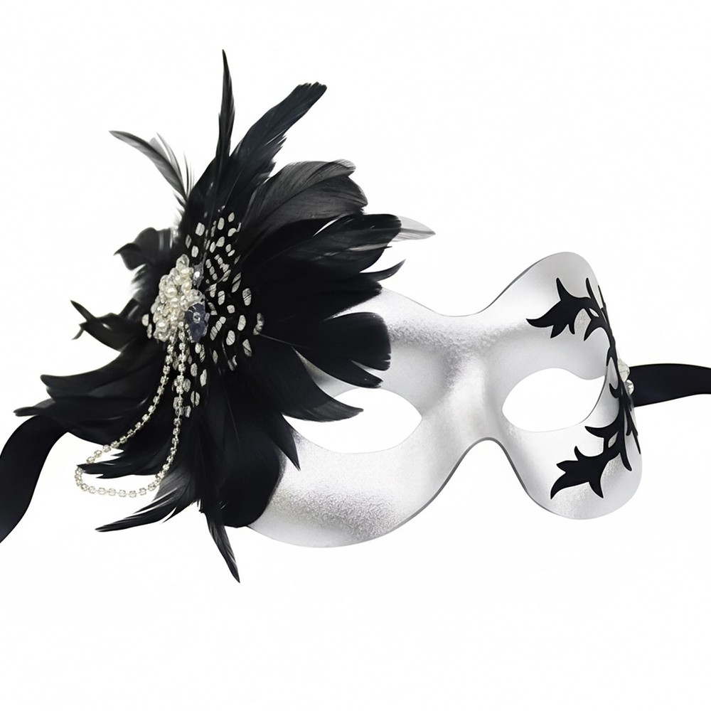 Danica Silver Mask Costume Accessory