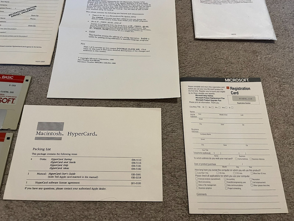 Microsoft Excel Basic File Maker Plus Vintage Rare 1987 WORKS