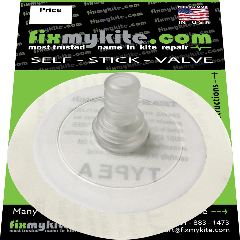 Fixmykite.com Duotone Straight Mega Patch One Pump Valve, Leading Edge