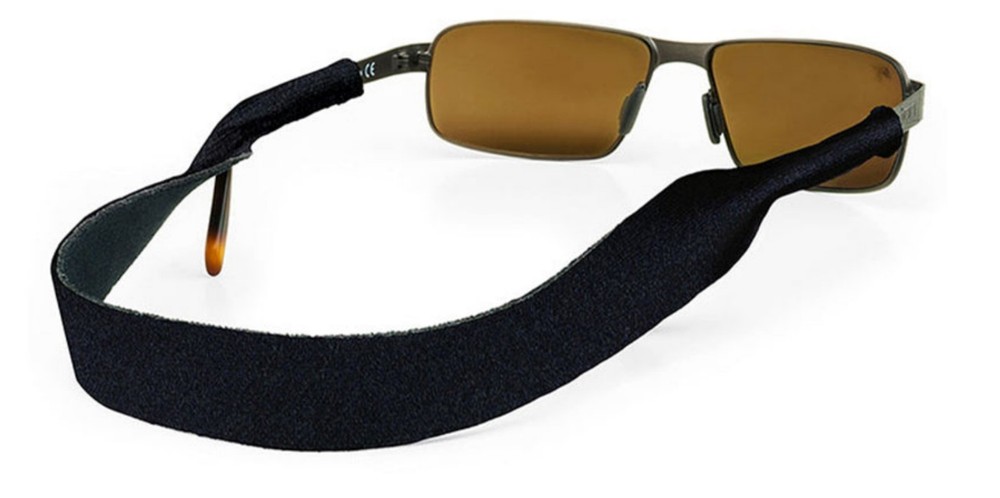 Croakies Original Solid Eyewear Retainer, Regular 2-6mm - Black