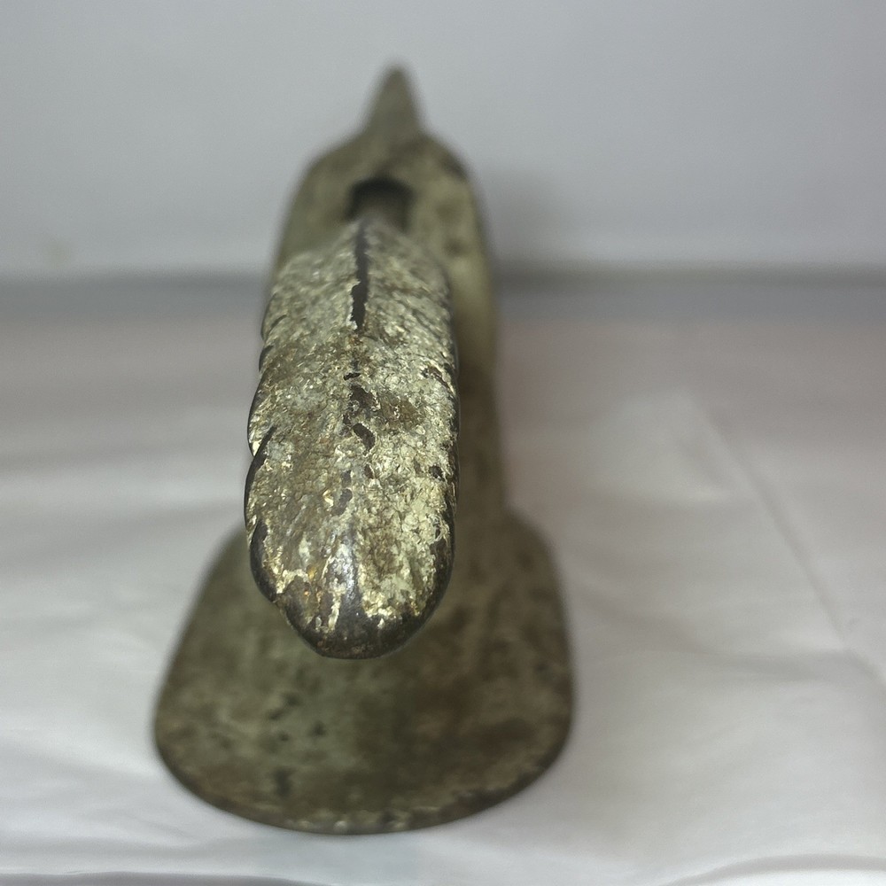 Antique 19thC Cast Iron Unpainted AMERICAN EAGLE Bird Figural Nutcracker *Read*