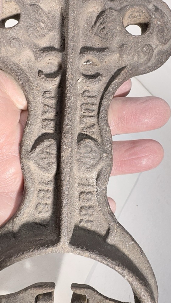 Antique Cast-Iron Blacksmith Hardware 1885 U