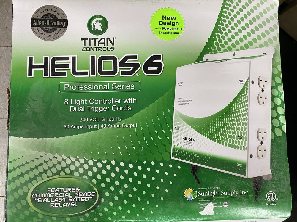 Titan Controls Helios 6 8 Light Controller with Dual Trigger Cords 240V