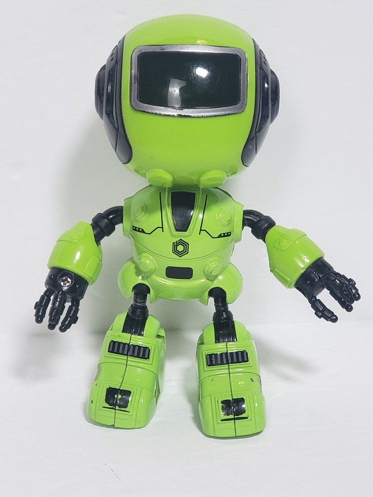 BOT Robot Die Cast Green Toy Figure