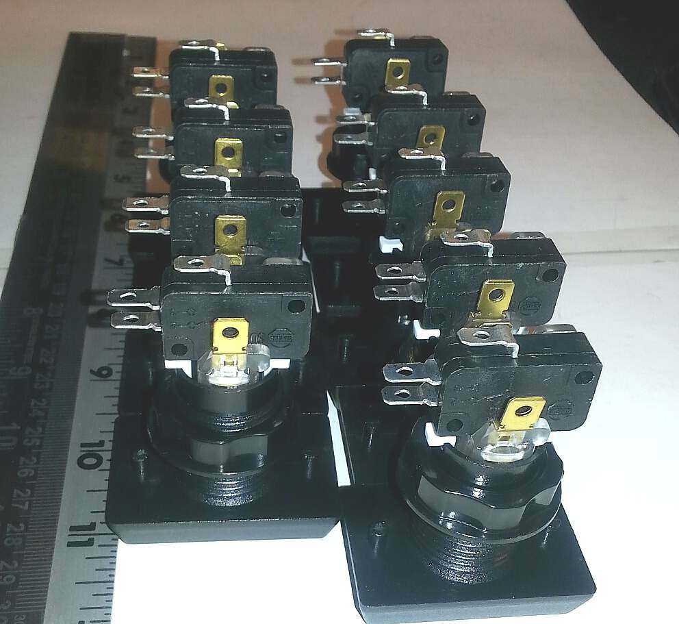 Dixie Narco soda machine selection button replacements for live display - qty. 9