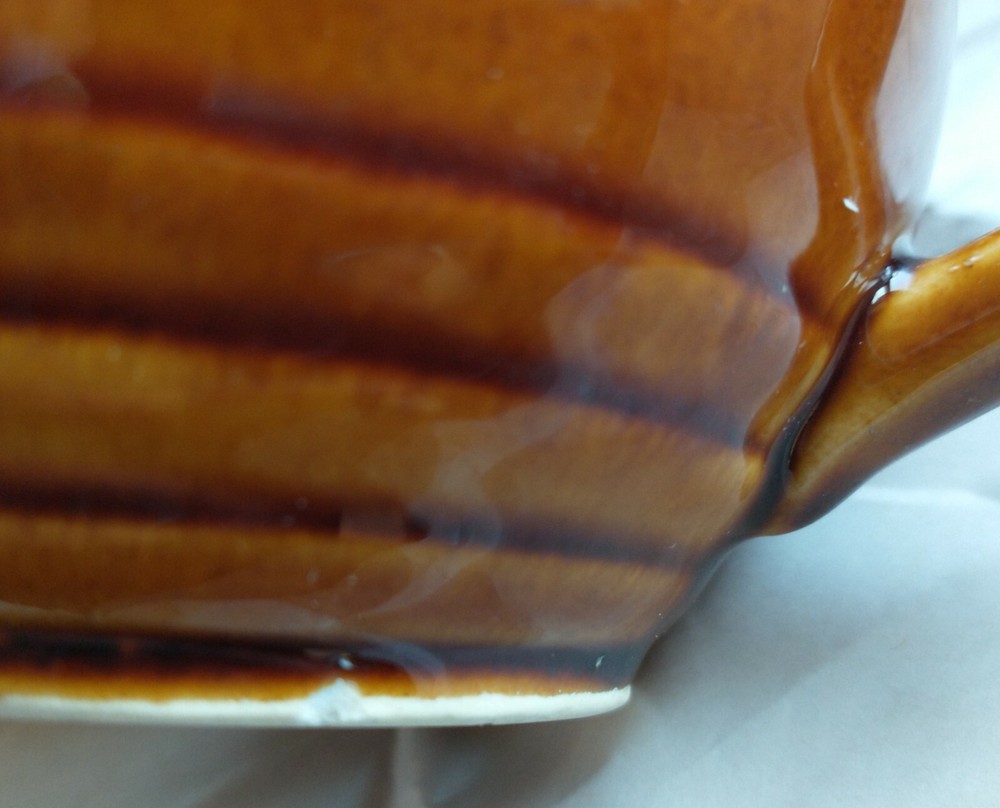 McCOY TEAPOT 6 CUP MEDIUM BROWN VINTAGE