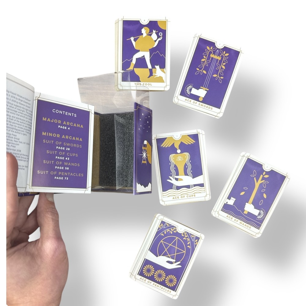 Everyday Tarot Card Deck & Guidebook Set Modern Illustrated Divination Kit
