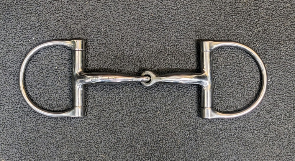 4 1/2" Korsteel Hunter Dee Snaffle Bit
