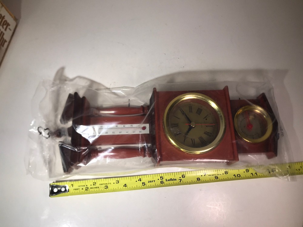 Wall Clock Thermometer Hygrometer Germany NOB