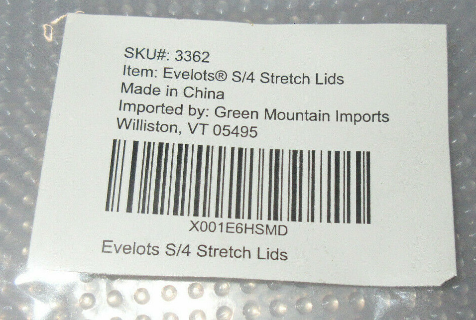 Three Sets Of 12 Stretch Lids