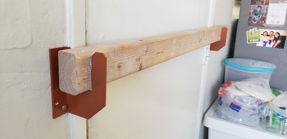 Security Brackets for front or back door Fits (2x3) or 2x4 Board